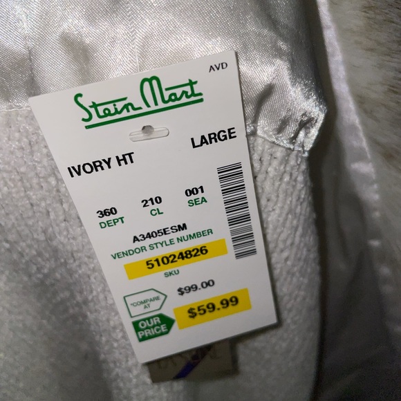 Laseine •  Large • White • Fur Trim • Jacket • New W/Tags - Picture 9 of 15